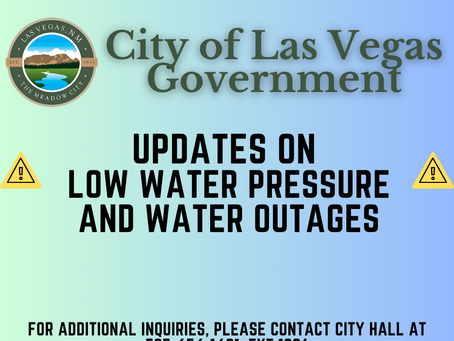 PSA 2/14/2025 Update #3: Update on Low Water Pressure and Water Outages