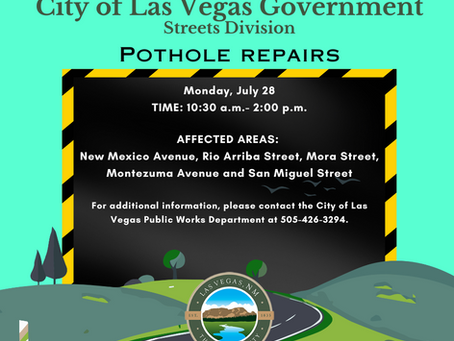 PSA 7/28/2025 11:00 a.m.: On-Going Pothole Repairs
