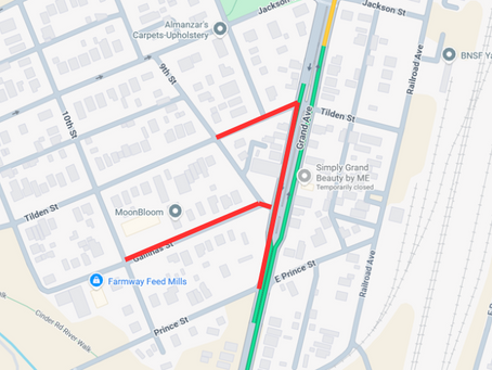 PSA 10/9/2026 - 10:00 a.m.: Water Leak Repair on Grand Avenue