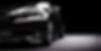 Front and side of black car