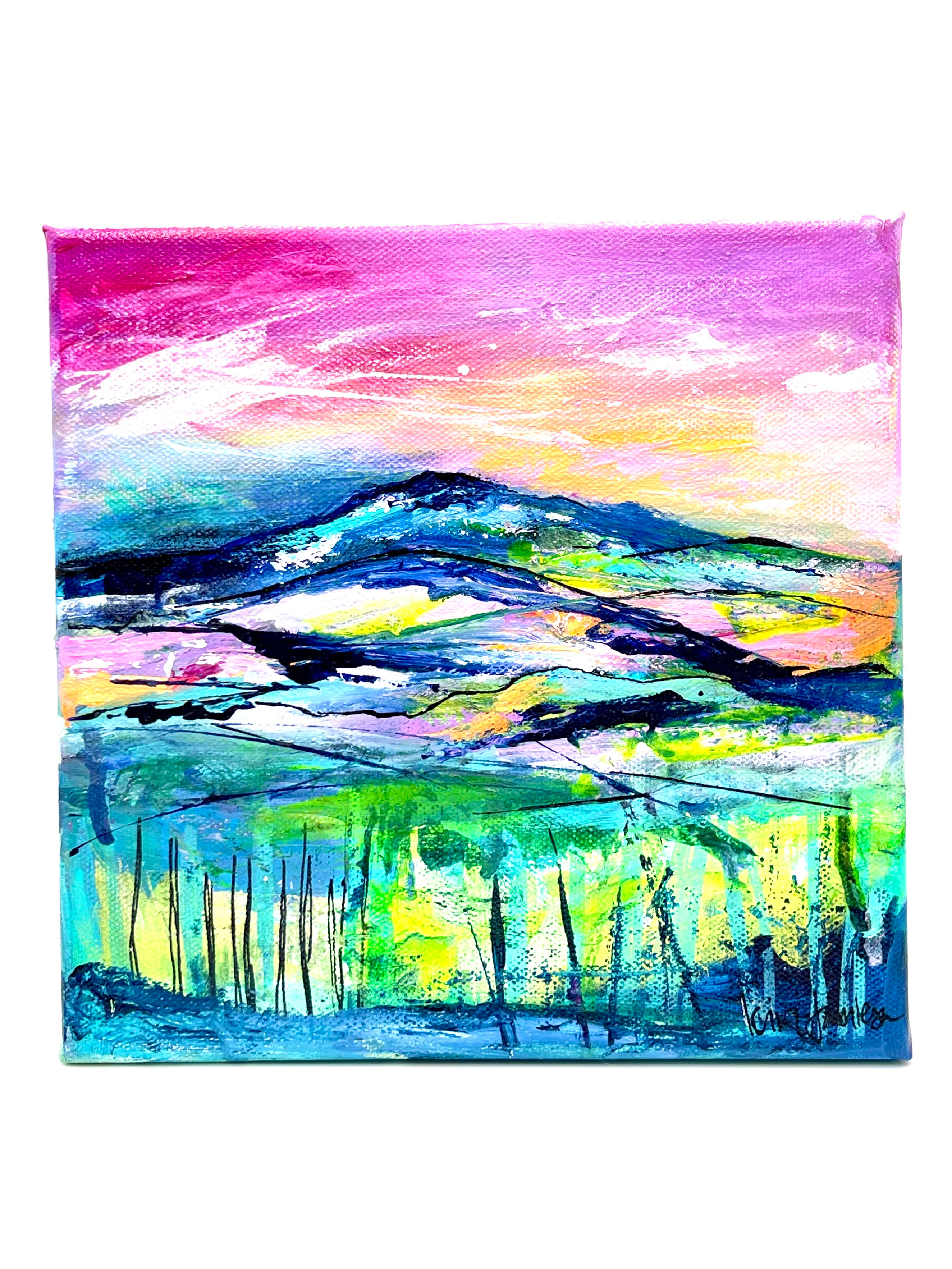 Abstract Canvas: Rose Sky