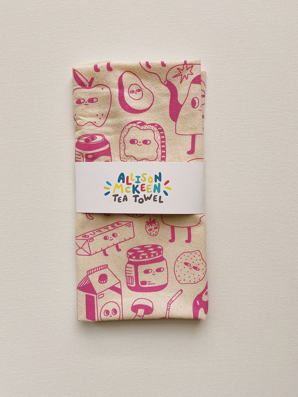 Thumbnail: tea towel - food friends