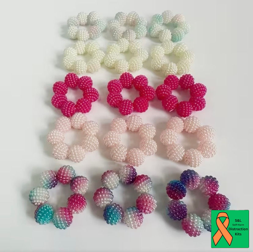 Thumbnail: Beaded Massage Relaxation Fiddle Ring