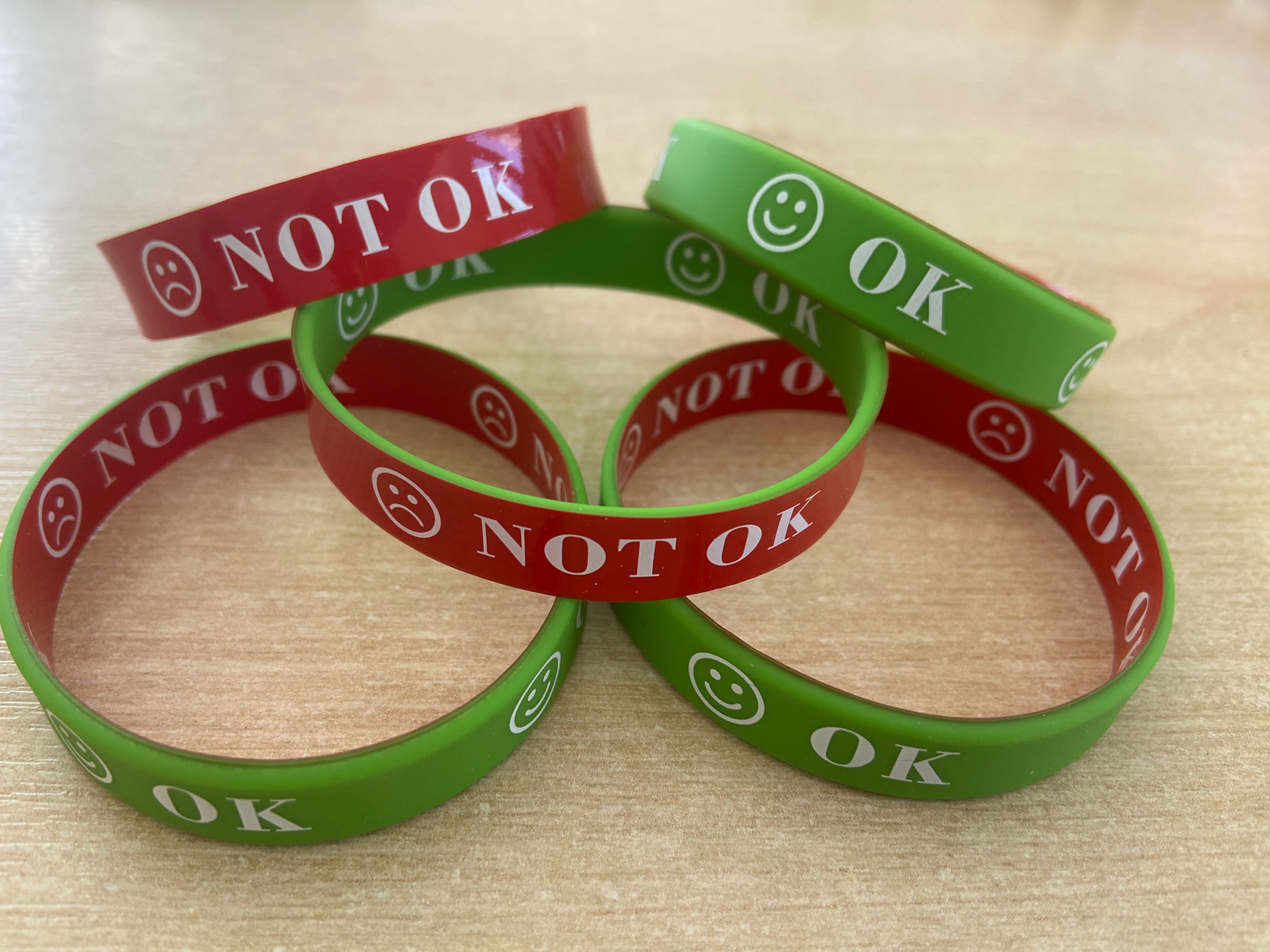 Child’s I’m Ok/I’m not Ok silicone bracelet