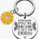 Thumbnail: You’re Awesome Keyring with sunflower charm