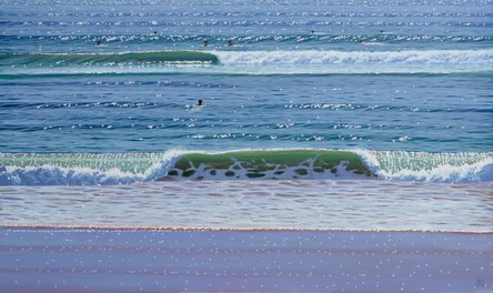 SOLD - Shorebreak and Wave No.1