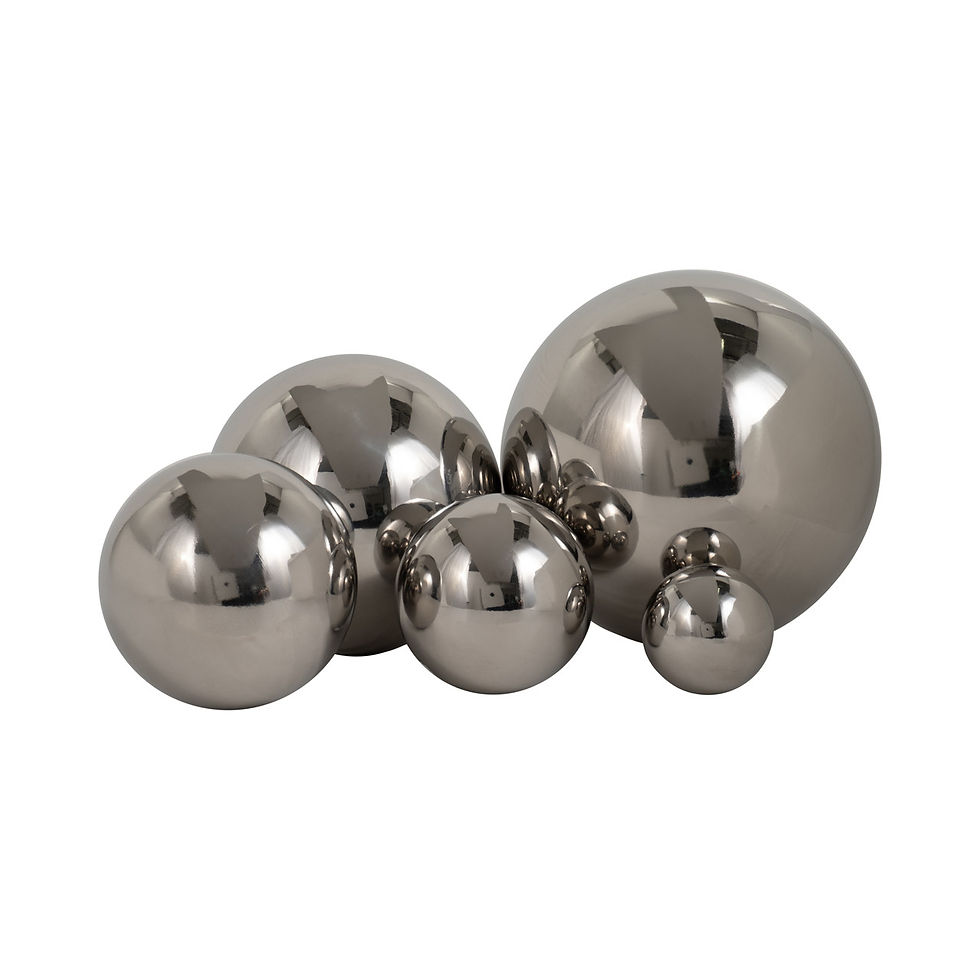 Thumbnail: Set of 5 - 2"/3"/4"/5"/6" Adagio Steel Spheres Deco Balls