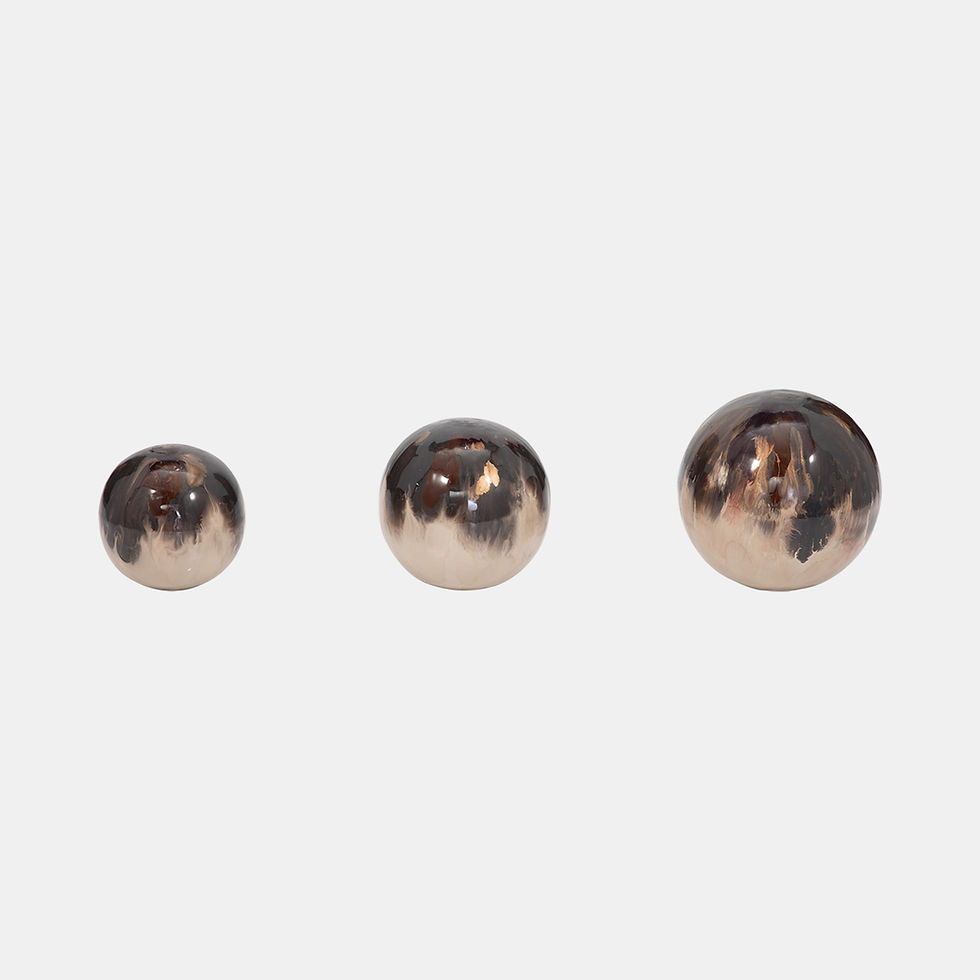Thumbnail: Metal, Set of 4, 3"/4"/5"/6" Galaxy Orbs, Multi