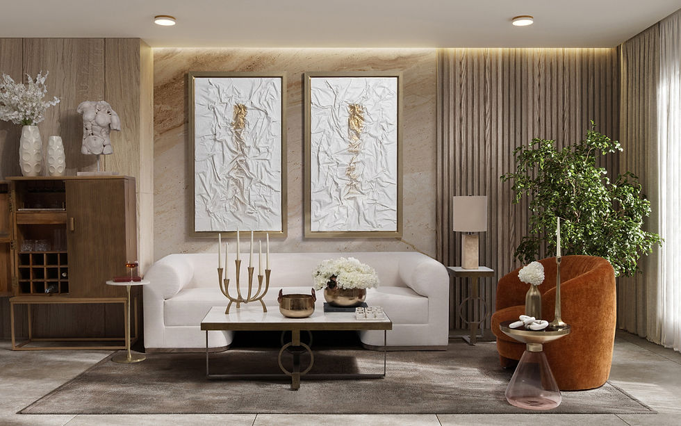 Thumbnail: Metal, Marble Top Coffee Table