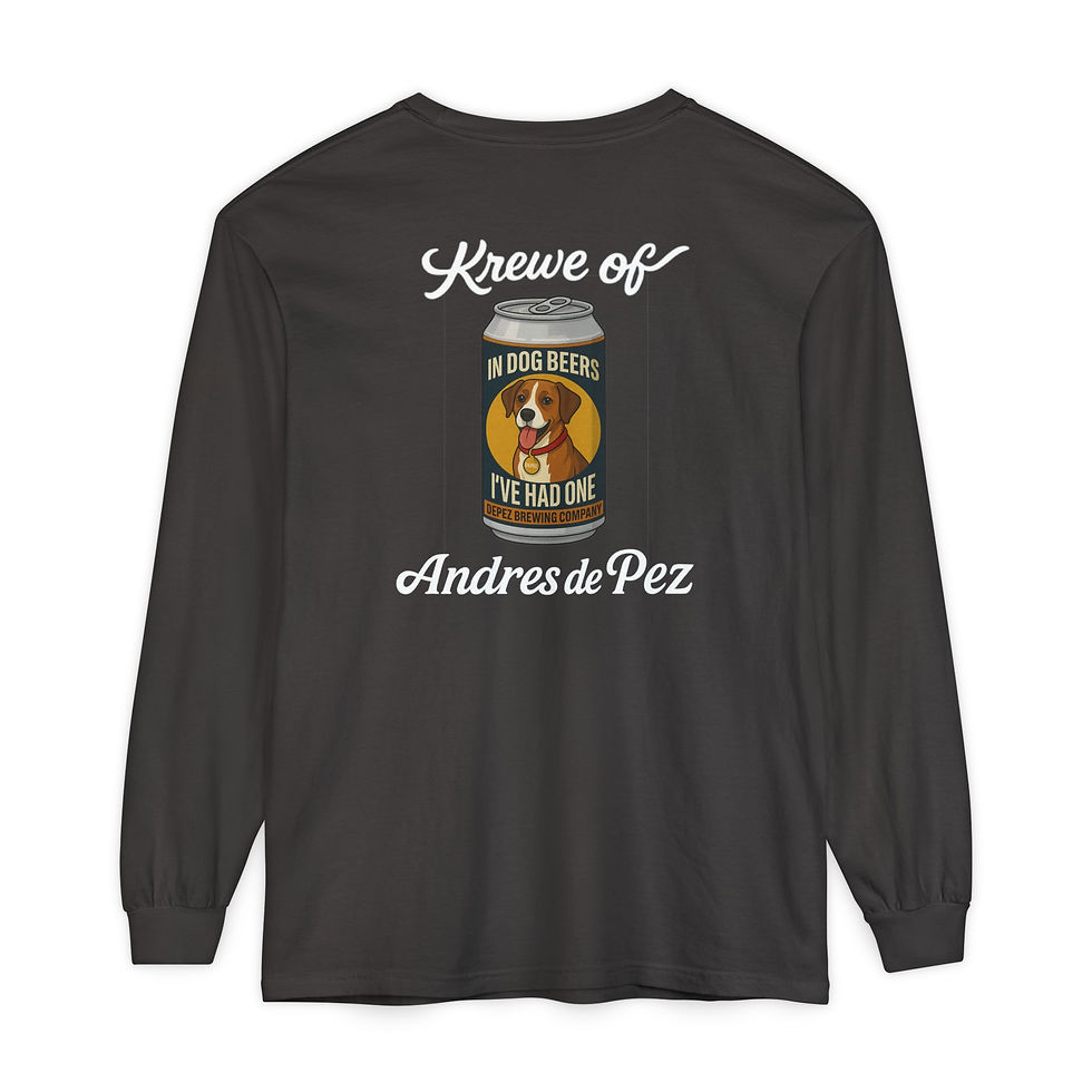 Thumbnail: Dog Beers 2025 Comfort Colors Long Sleeve Tee 