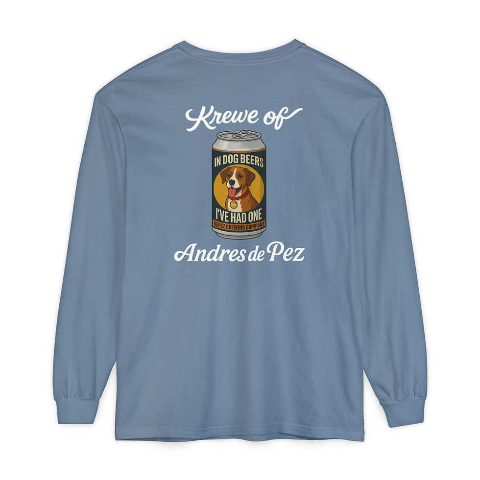 Thumbnail: Dog Beers 2025 Comfort Colors Long Sleeve Tee 