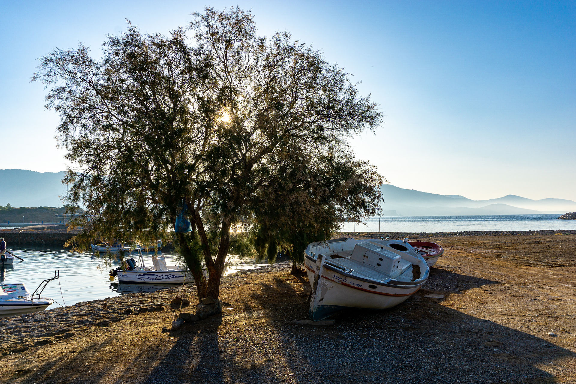 Near the harbor in Limnia