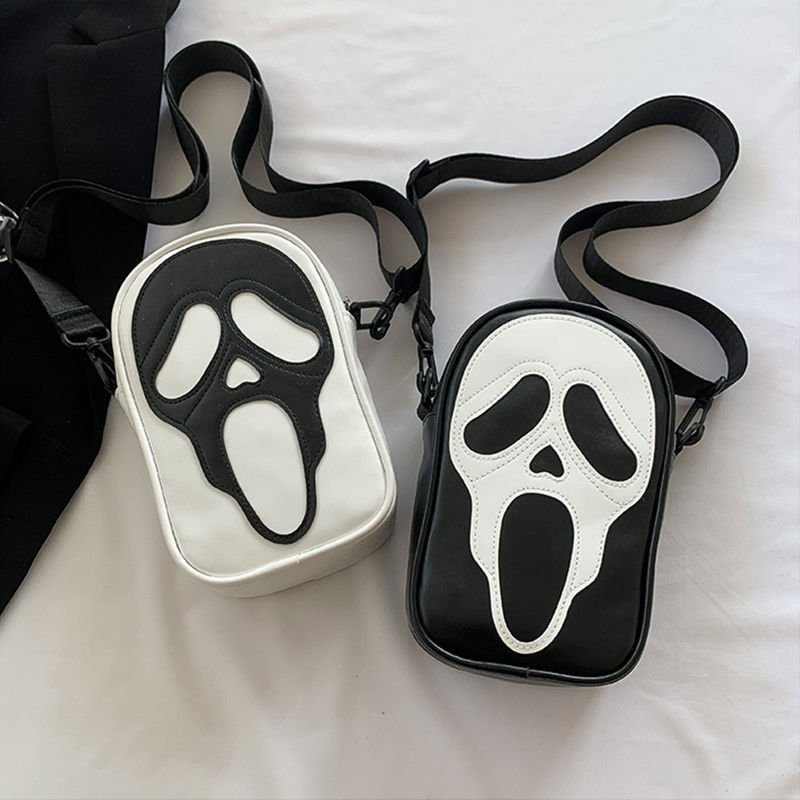 Halloween Ghost Face Bag Novelty Skull Crossbody Bags