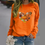 Thumbnail: Heart Pumpkin Spice Pattern Pullover