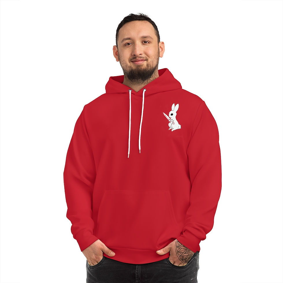 Thumbnail: "KILLER BUNS" (Hellish Red) - Custom GalleryGloom Hoodie