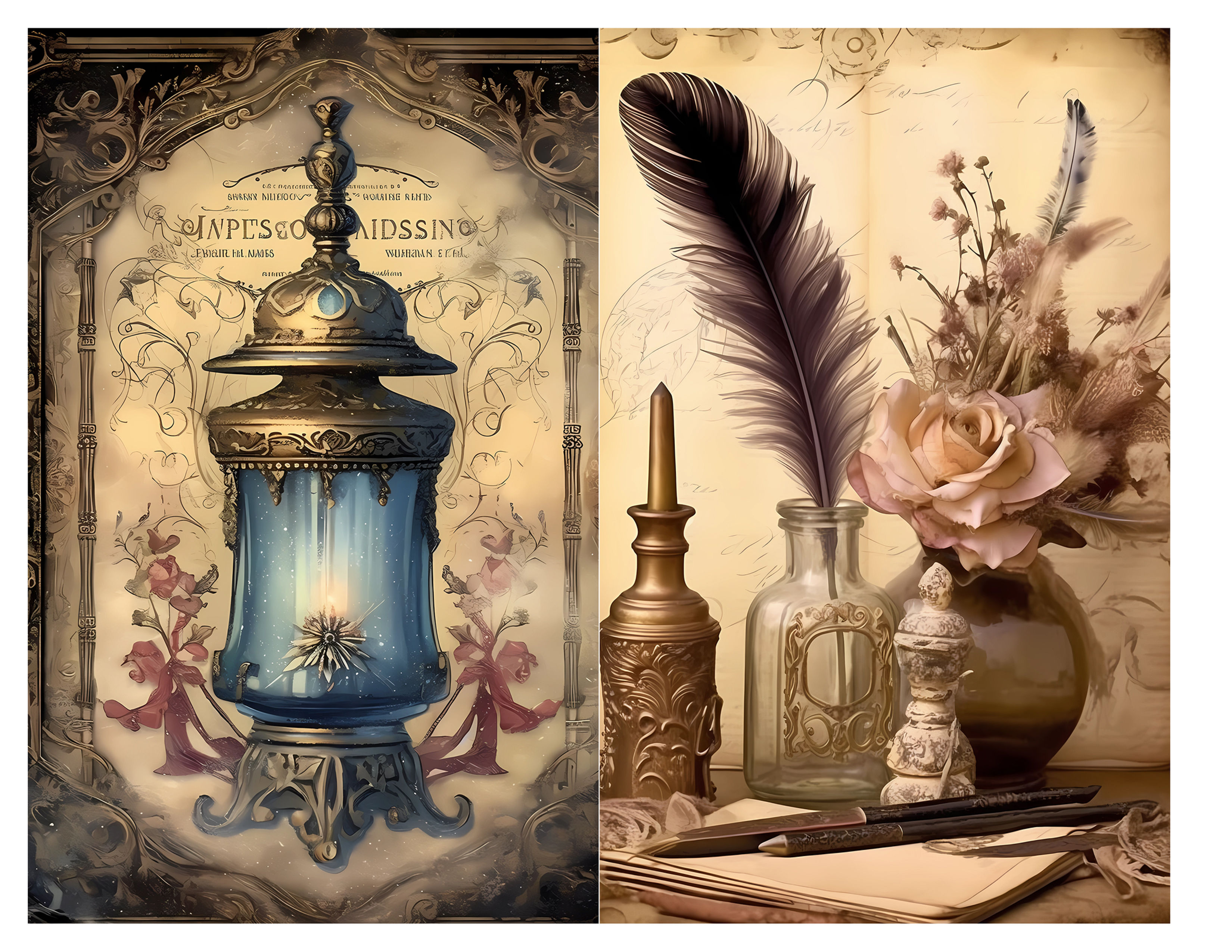 Magic Spells — Junk Journal Kit (Half Page Size)