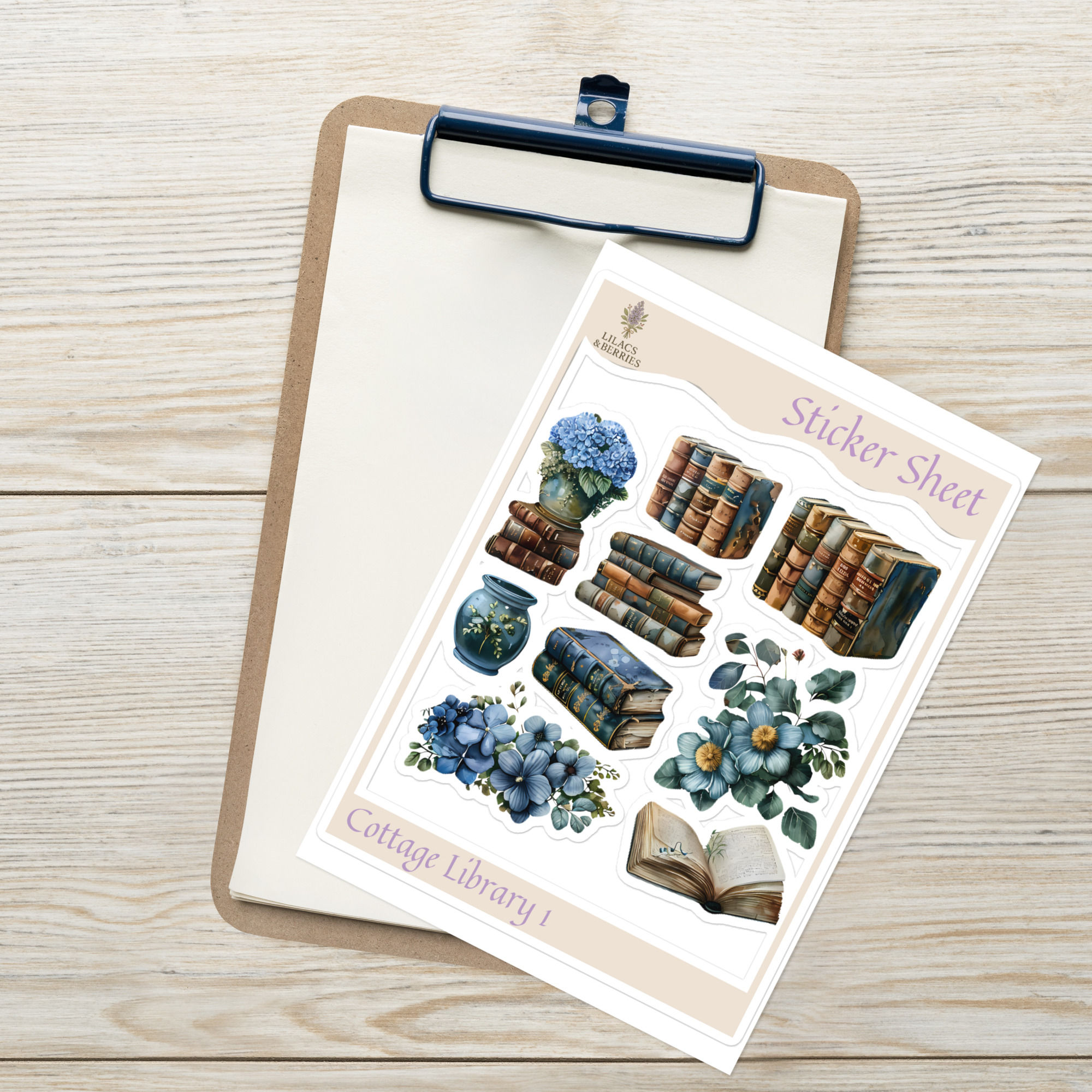 Sticker sheet: Books Pack 1