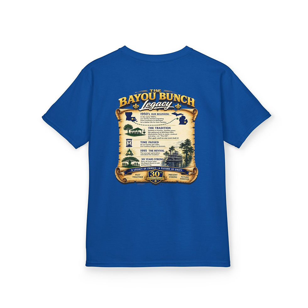 Thumbnail: 2026 Youth Bayou Bunch 30h Anniversary Tee 