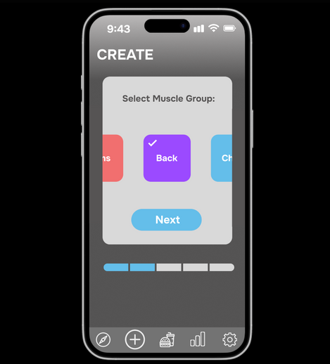 Create Exercise Screen