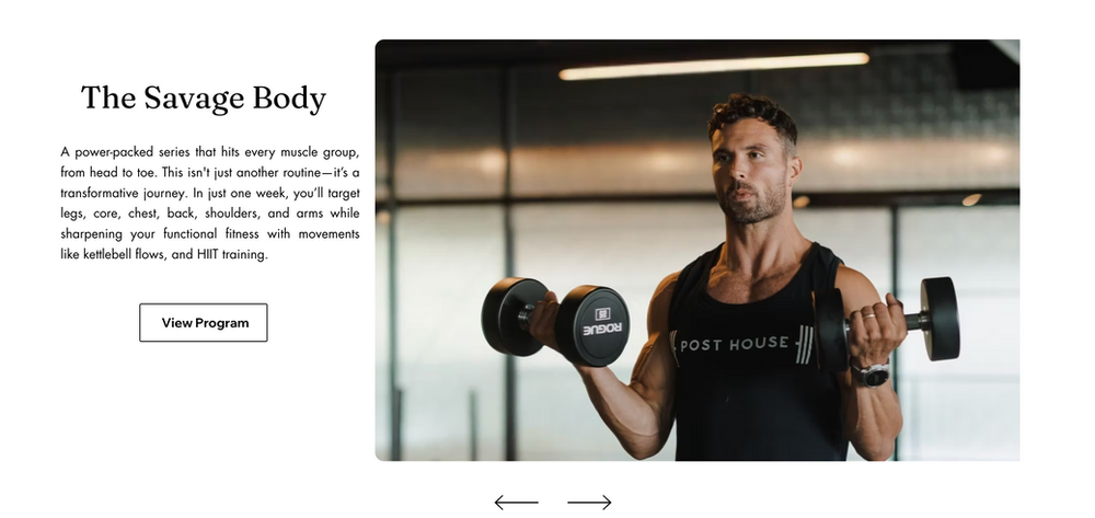 The Savage Body program promotion featuring Walter Savage