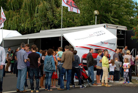 Audi System with large que All Weather Attraction to Hire For Events