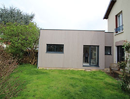 extension pas cher ;bardage claire voie