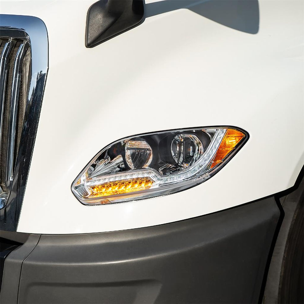 Thumbnail: INTERNATIONAL LT "LED CHROME" HEADLIGHT - LEFT SIDE 2018 & UP