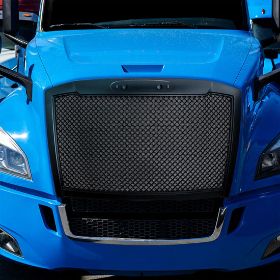 Thumbnail: FREIGHTLINER CASCADIA P4 2018 & UP BLACK GRILLE (MESH STYLE) W/ BUGSCREEN