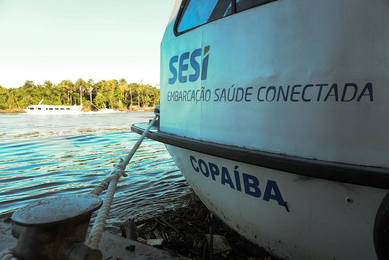 Embarcação Saúde Conectada SESI-Copaíba