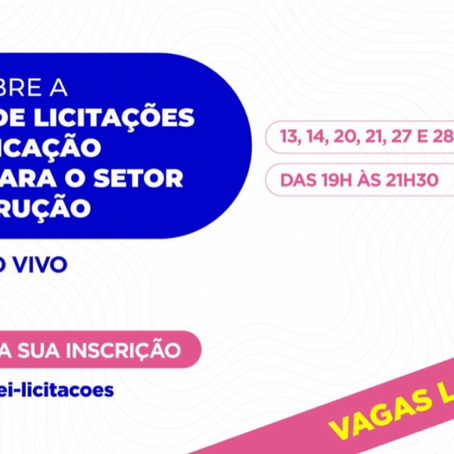 CBIC garante desconto exclusivo para o curso sobre nova Lei de Licitações