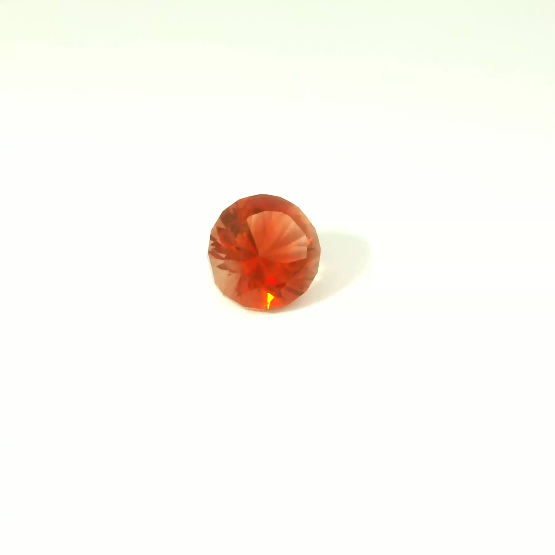 #263- .58 ct., 4 mm, 3A Cherry Red Sunstone, Round