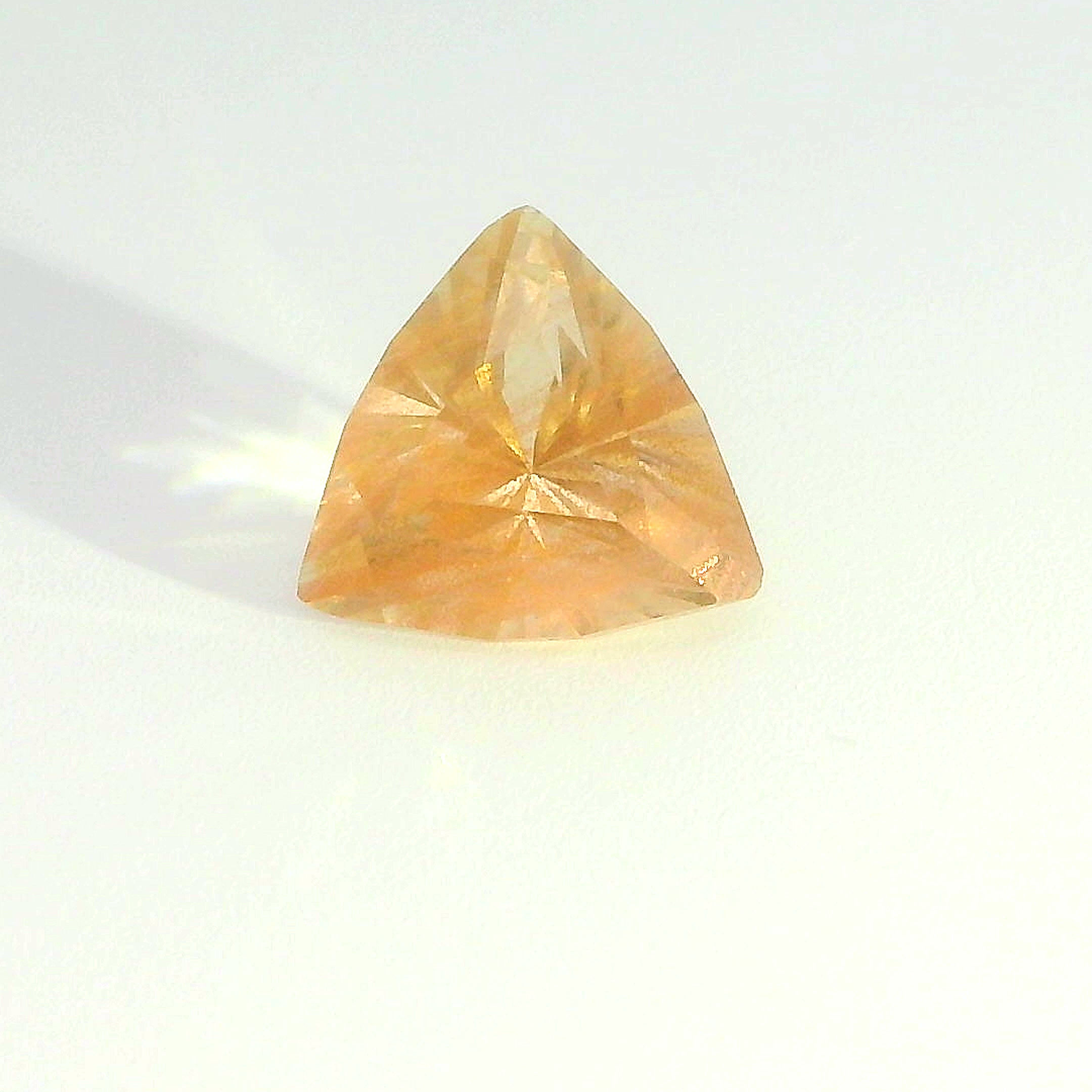 1.17 ct., 6.8 mm, Natural, 2A Peach Oregon Sunstone, Trillion, Loose gemstone