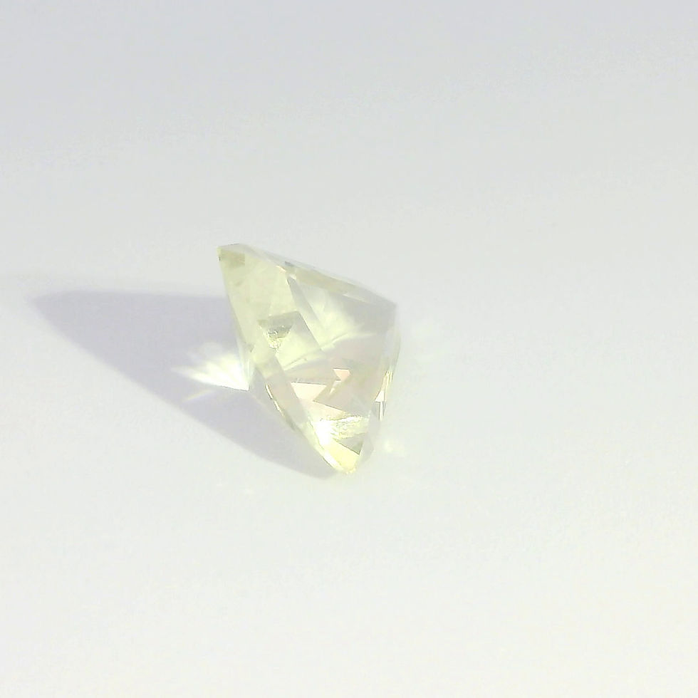Thumbnail: Champagne Oregon Sunstone- Trillion cut-.65 ct