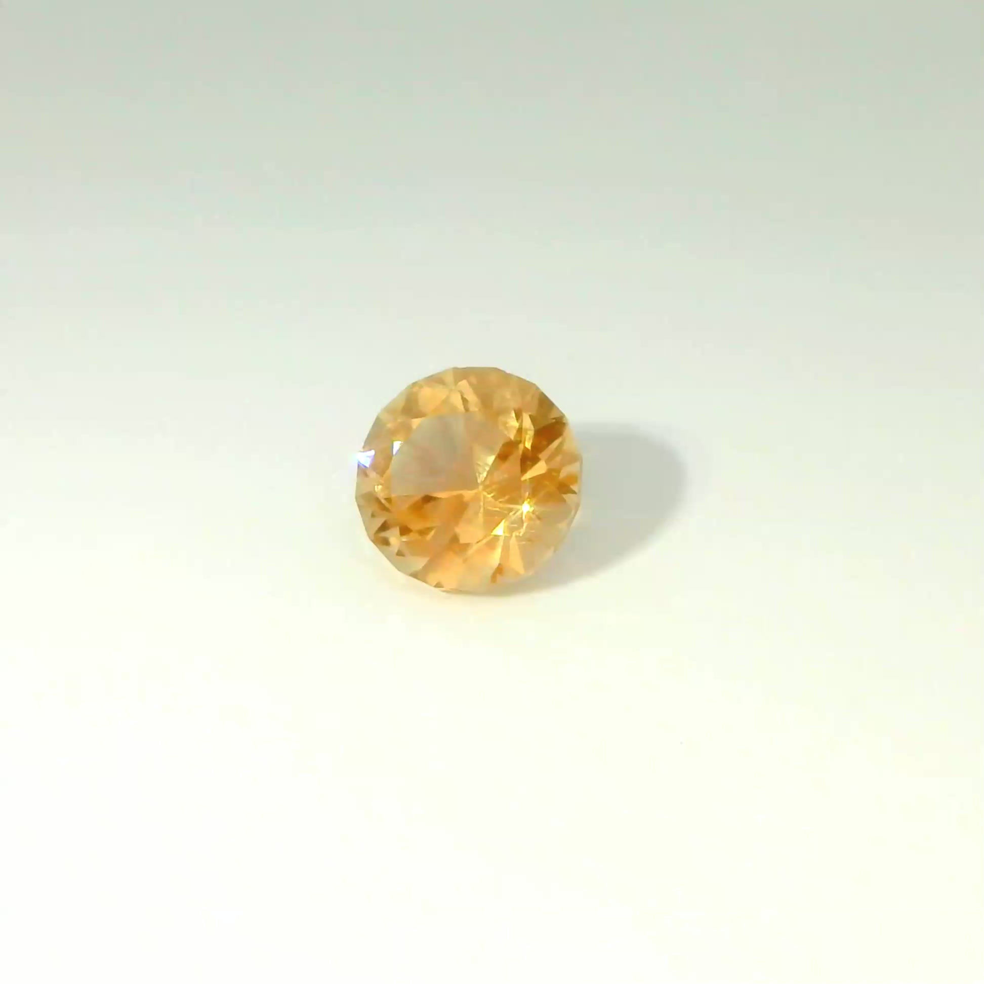 .85 ct., 5 mm, 2A Orange-Peach Schiller Natural Oregon Sunstone, Round