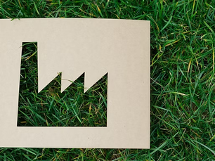 Cartone ritagliato a forma di industria