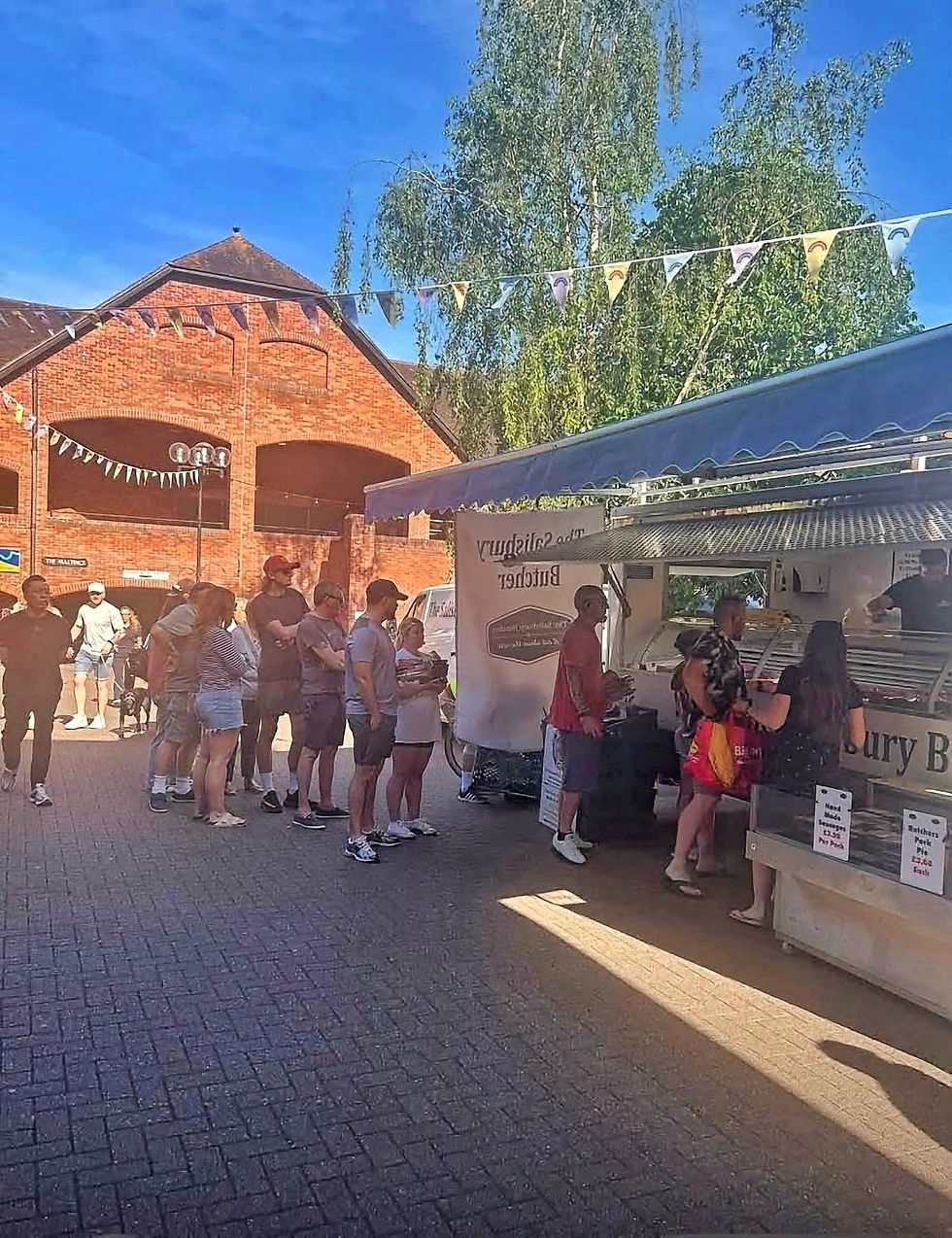 The Butchers Grill catering at an outdoor event in Salisbury