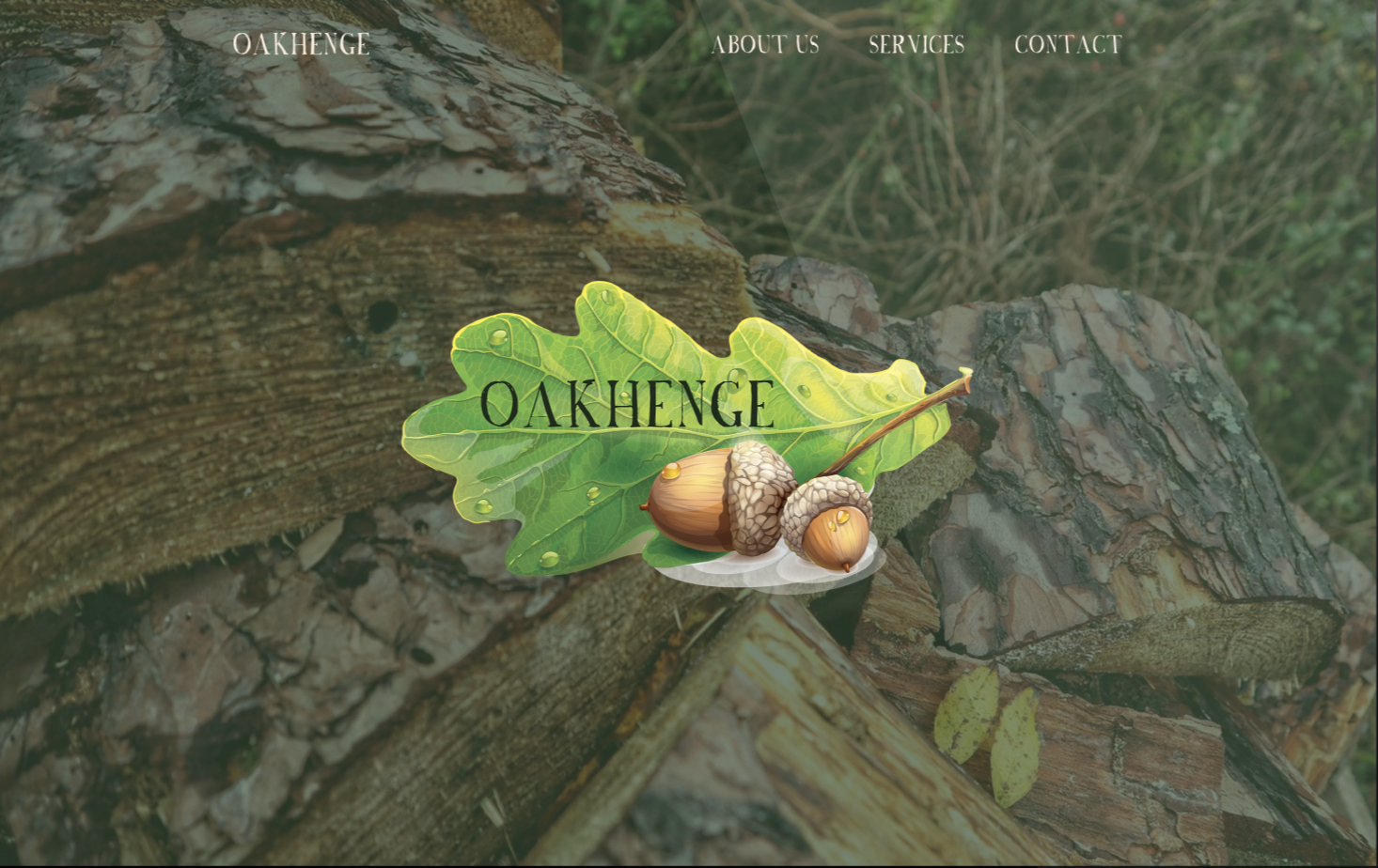 Responsive website design shown on laptop screen for Oakhenge by ThorCreates