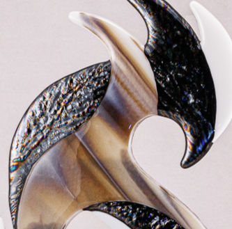 Thumbnail: Close-up of texture on contemporary dragon like modern sculpture.