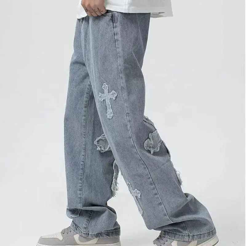 Thumbnail: Baggy Cross Y2K Jeans