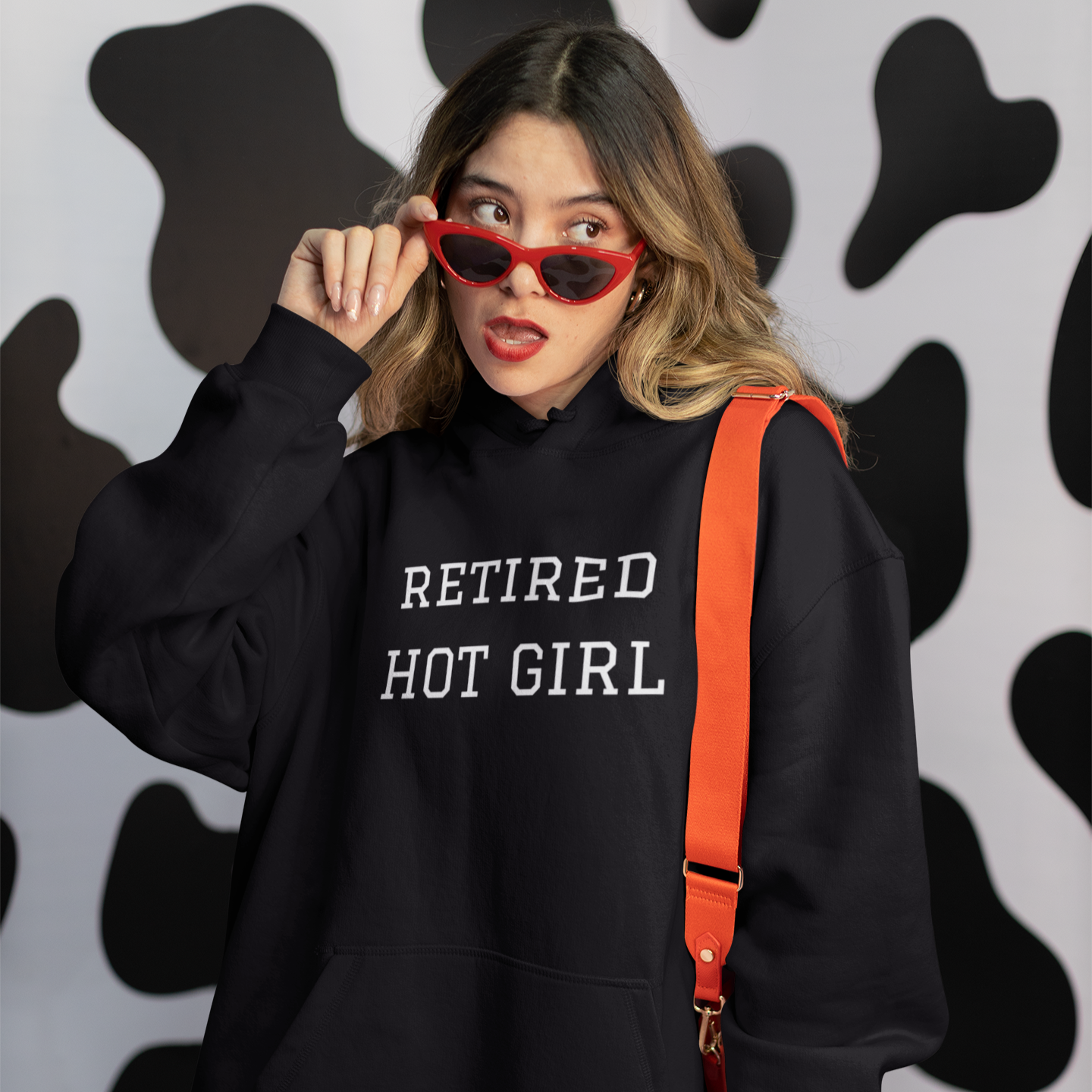 retired hot girl | unisex hoodie