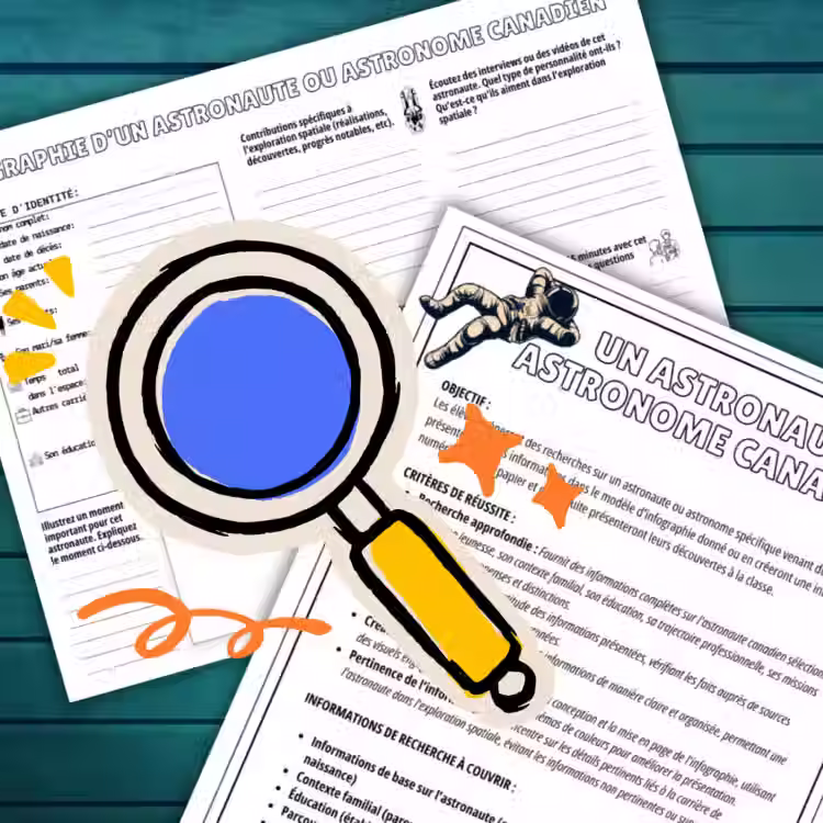 Miniature : ASTRONAUTES CANADIENS | LECTURES + COMPRÉHENSION | SCIENCES & LITTÉRATIE (4E–6E)