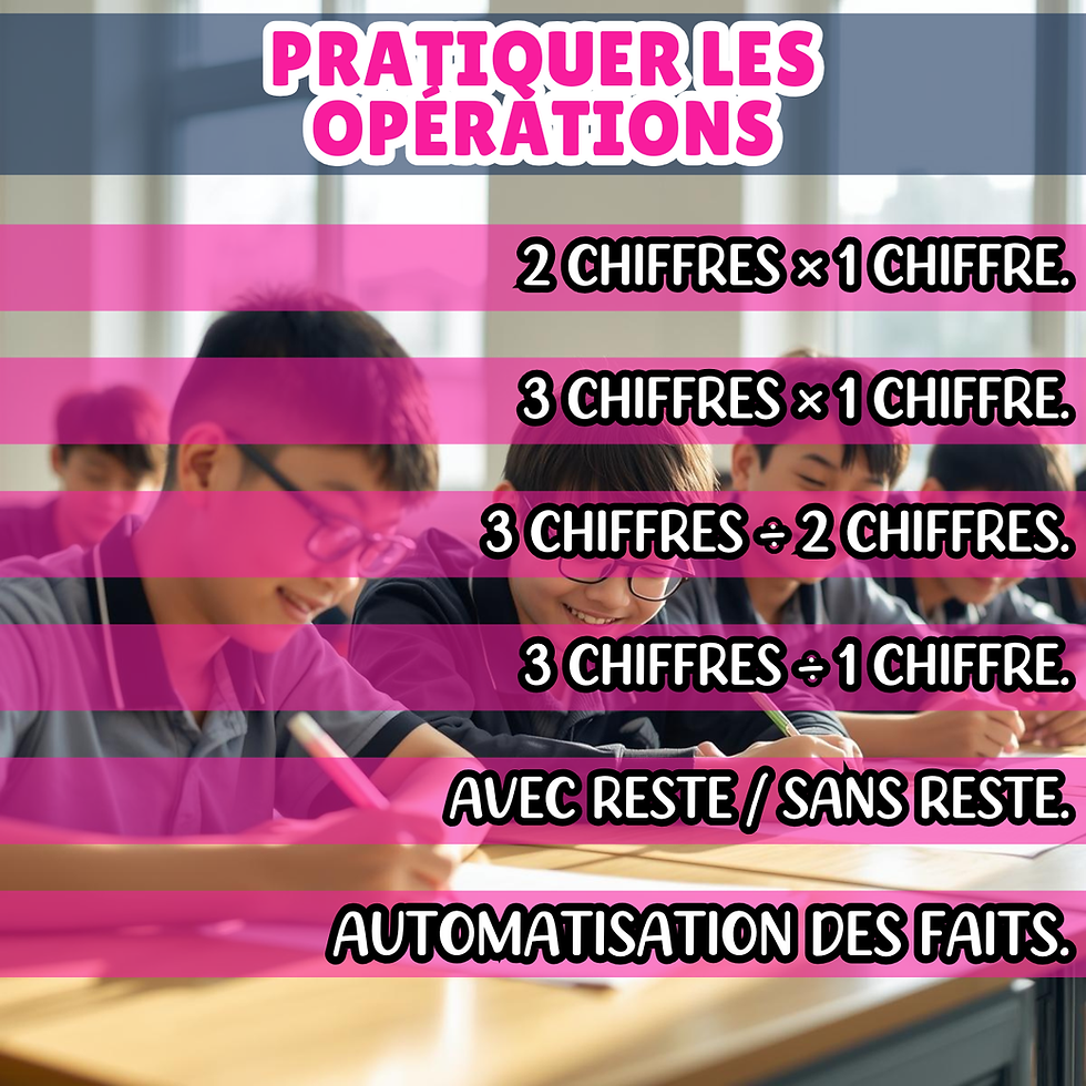 Miniature : DIVISION EN MATHS | JEU TIC-TAC-TOE / PRATIQUE RAPIDE 5E ANNÉE | CLÉ EN MAIN