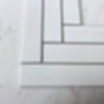 Matt White Herringbone
