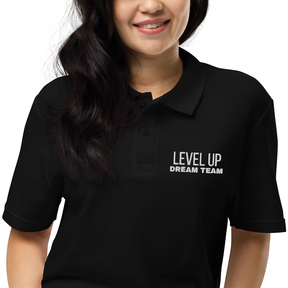 Thumbnail: Level Up Dream Team Unisex polo shirt