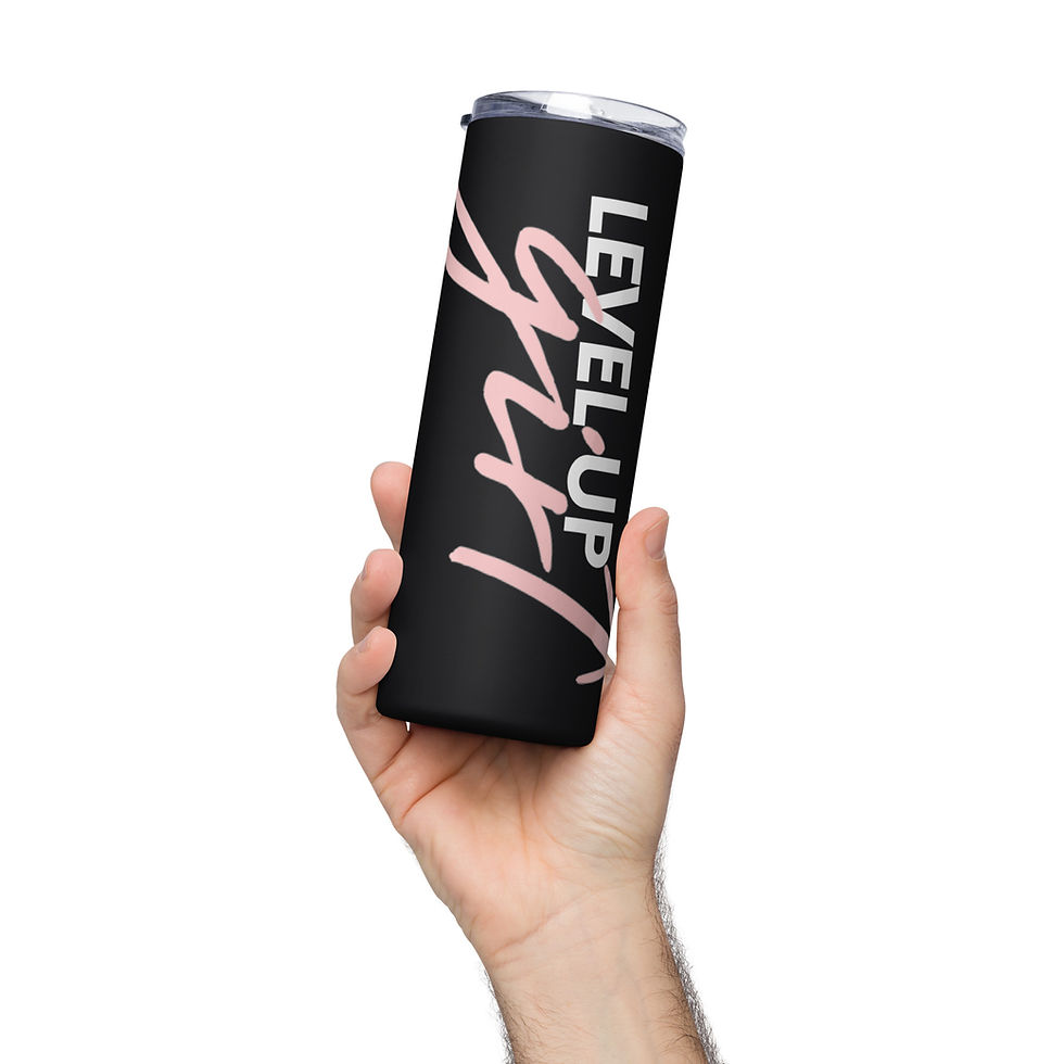 Thumbnail: LEVEL UP GIRL Stainless steel tumbler