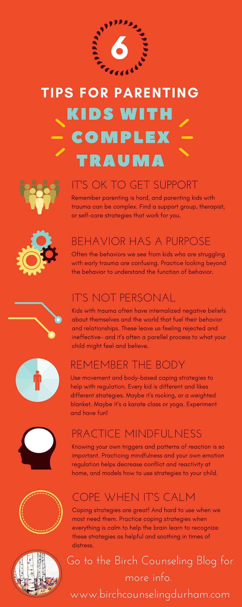 Tips for Parenting Kids with Complex Trauma Infographic