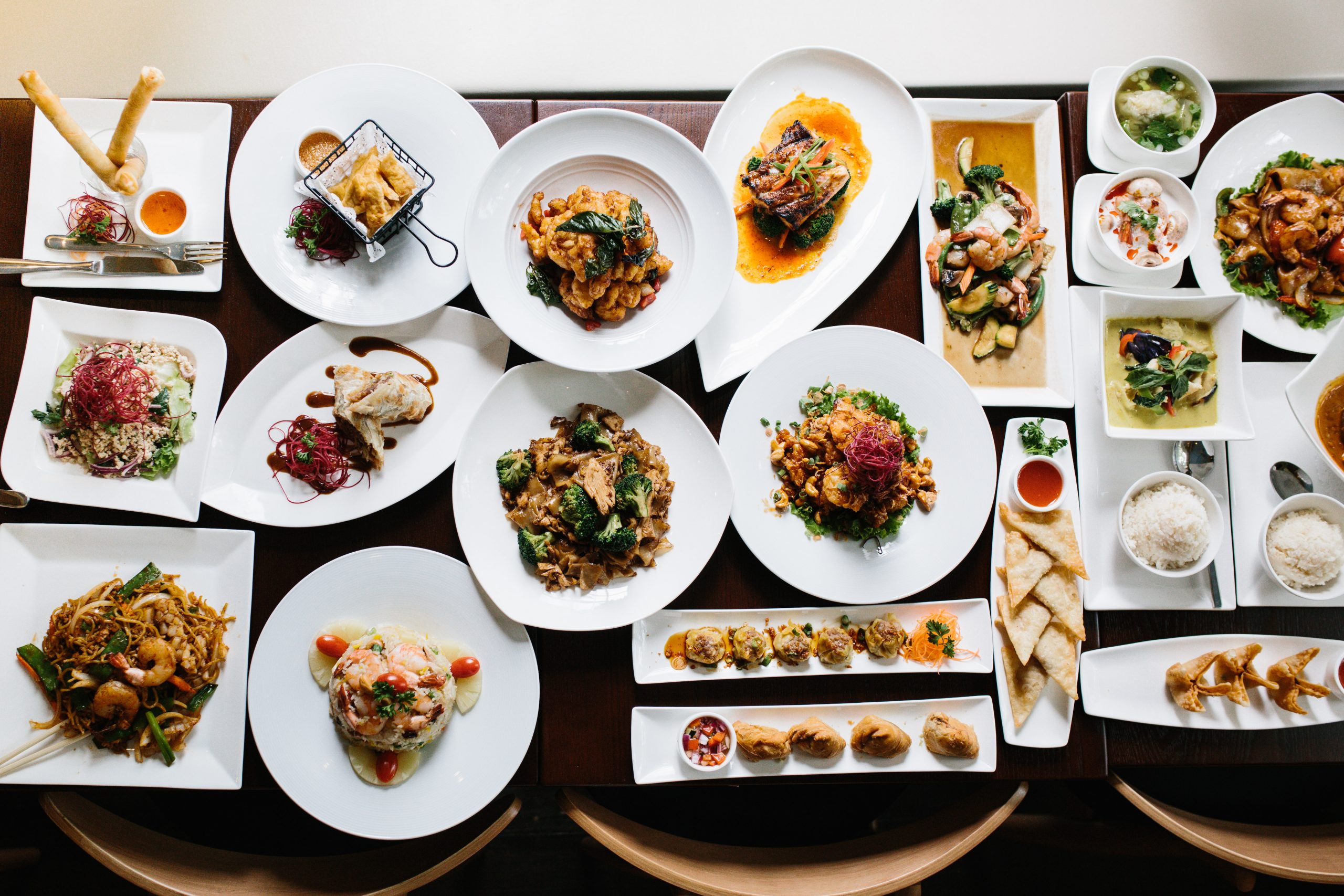 Arranged Food and Objects