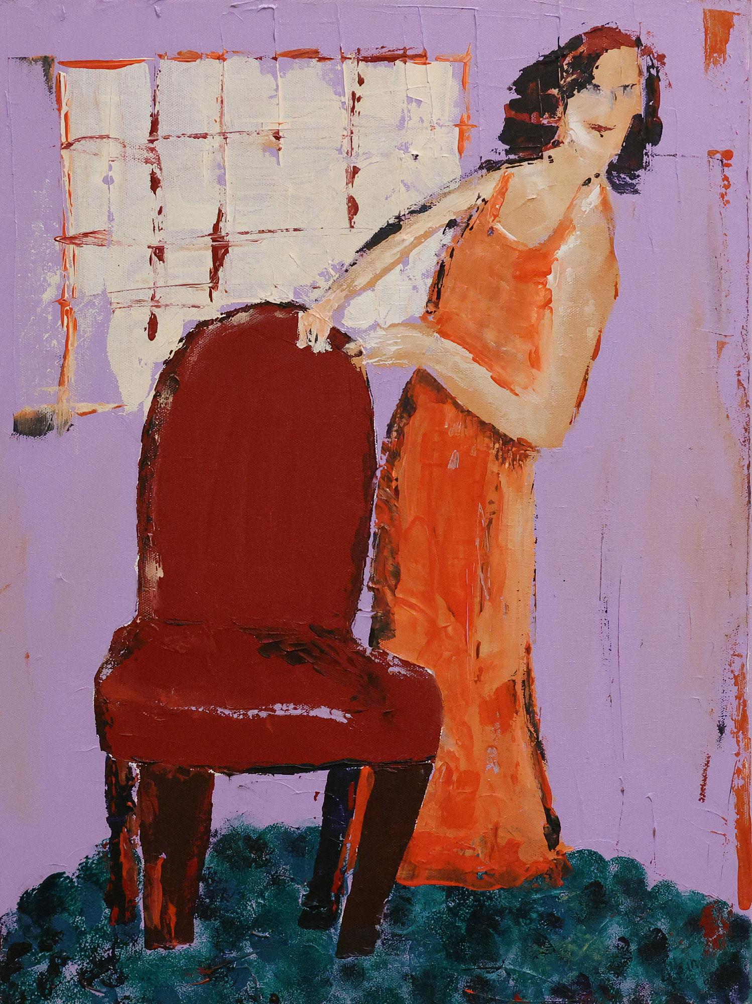 Red Chair Series #1 (18" x 24")