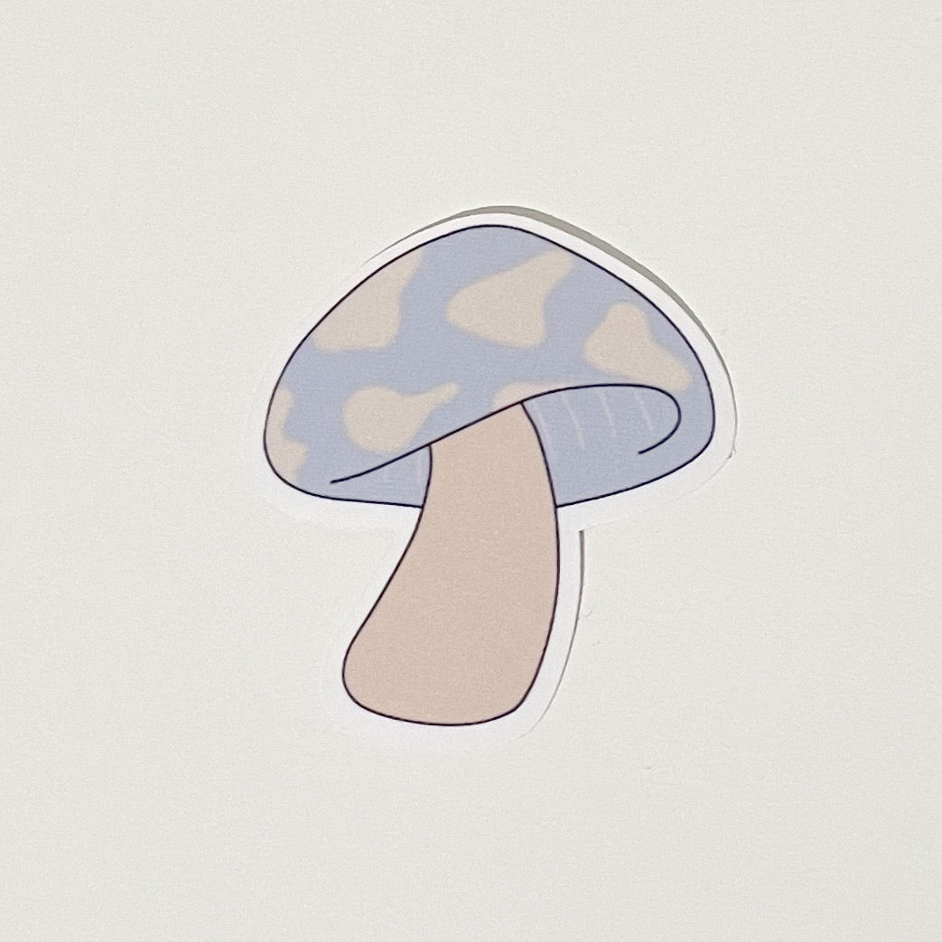 Mushroom blue & yellow