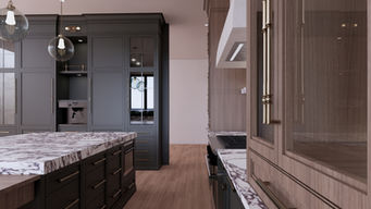 3d renderings
kitchen renderings
traditional kitchen design
walnut built ins
custom cabinetry
green kitchen design